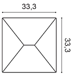 Декоративная панель Orac W106 (33.3x33.3x2.9 см) в Сургуте
