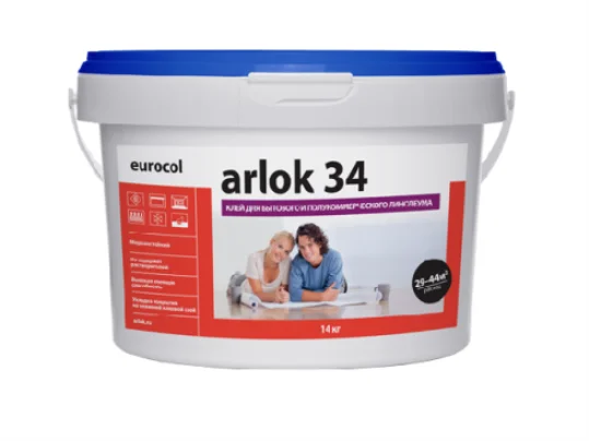 Клей Arlok 34 (1,3 кг) 320-480 г/м2, для бытового линолеума в Сургуте