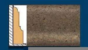 Плинтус пробковый ArtCorkDesing С 103 (Колер 7) 12х65х910 мм в Сургуте