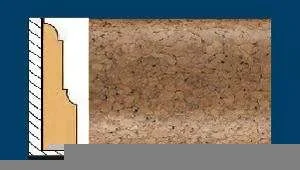 Плинтус пробковый ArtCorkDesing С 103 (Колер 9) 12х65х910 мм в Сургуте