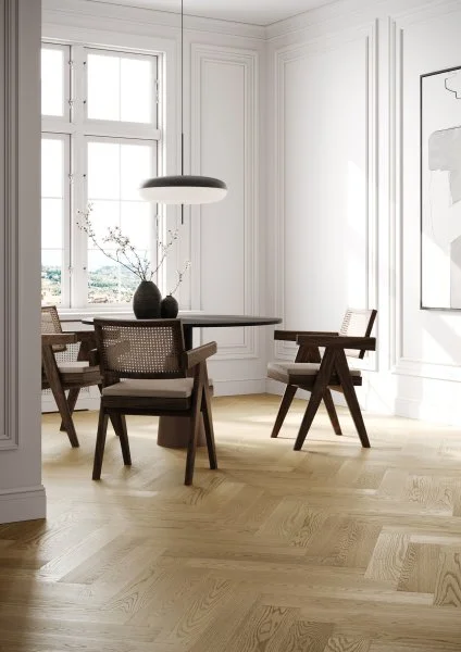 Паркетная доска Quartz Parquet Английская Ёлка Дуб Шампань 33-414 в Сургуте