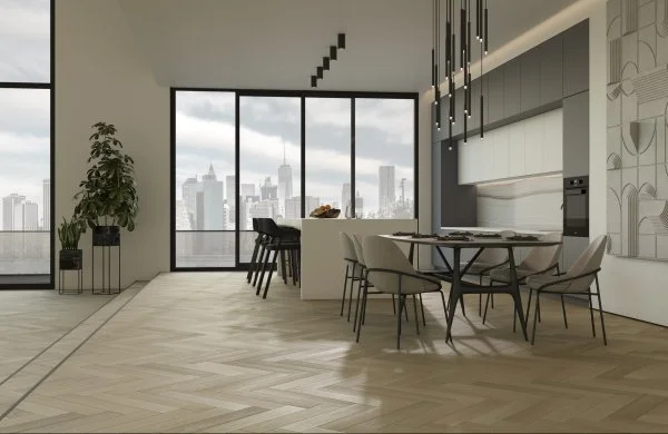 Паркетная доска Quartz Parquet Английская Ёлка Дуб Лимба 33-405 в Сургуте