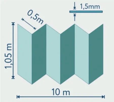 Подложка Солид 1,5мм гармошка для LVT (10.5м2) в Сургуте