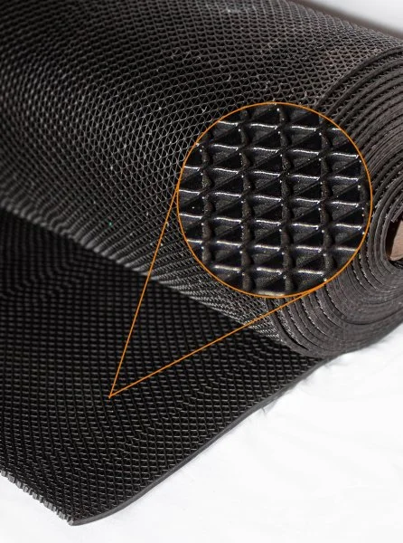 Грязезащитное рулонное покрытие ЗигЗаг Черный 5 мм (0,9 м) Китай в Сургуте