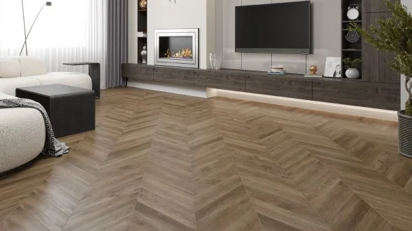 Кварц-виниловая плитка Alpine Floor Chevron Макадамия ECO 20-5 (2,5 мм. 43 класс) в Сургуте