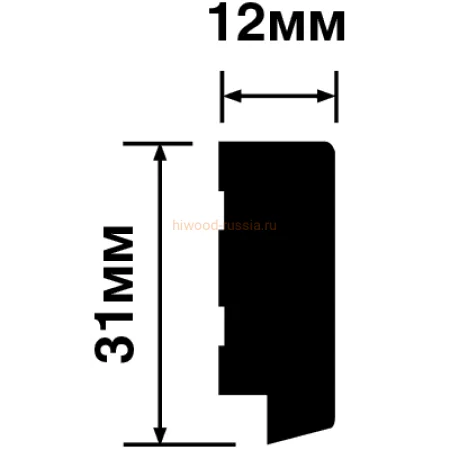 Финишный молдинг LF124B GN68 левый декорированный (31х12х2700мм) в Сургуте