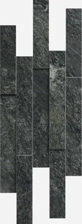 Керамогранит Italon Скайфолл Неро Брик 3D (Патинированная, 28х78) в Сургуте