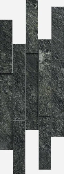 Керамогранит Italon Скайфолл Неро Брик 3D (Патинированная, 28х78) в Сургуте