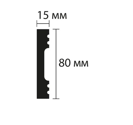 Плинтус NMC Wallstyl FD8 (80х15х2000 мм) в Сургуте