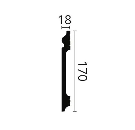 Плинтус NMC Wallstyl FL17 (170х18х2000 мм) в Сургуте