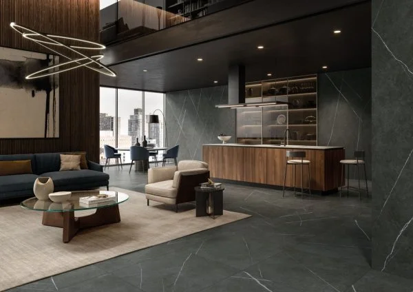 Керамогранит Italon Метрополис Империал Блэк 120х278 (Натуральная и Реттифицированная) в Сургуте