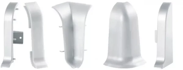 Соединитель для плинтуса ALP-C43 Серебро (ПВХ) в Сургуте