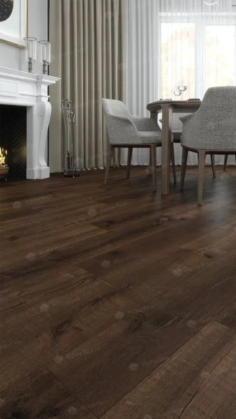 Каменно-полимерная плитка Alpine Floor Real Wood Дуб Мокка ECO 2-2, 6 мм 43 класс в Сургуте