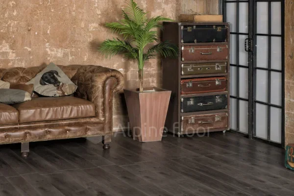 Кварц-виниловая плитка Alpine Floor Premium XL Дуб Торфяной ЕСО 7-11, 8 мм. 43 класс в Сургуте