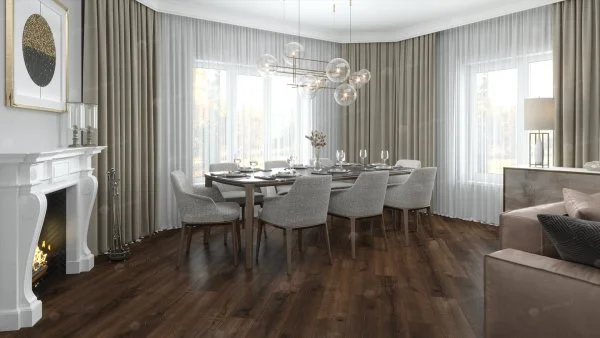 Каменно-полимерная плитка Alpine Floor Real Wood Дуб Мокка ECO 2-2, 6 мм 43 класс в Сургуте