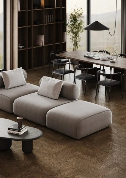 Паркетная доска Quartz Parquet Штучный паркет Дуб Брауни 44-413 в Сургуте