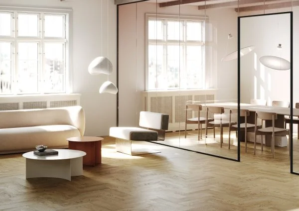 Кварц-виниловая плитка Fargo Herringbone 44-5003-4 Дуб Неаполь в Сургуте