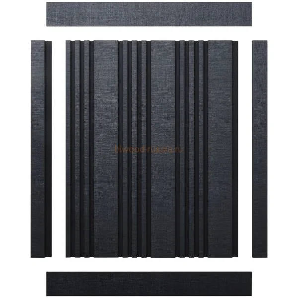 Финишный молдинг LF124B BK114K левый декорированный (31х12х2700мм) в Сургуте