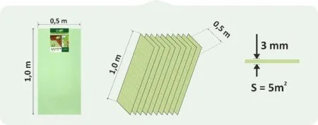 Подложка Солид 3мм листовая (5м2) в Сургуте