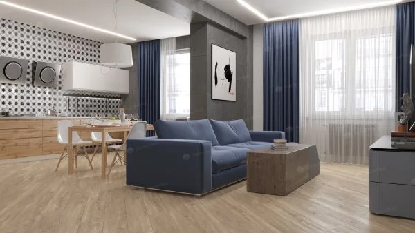 Каменно-полимерная плитка Alpine Floor Sequoia Секвойя Коньячная ECO 6-2, 4мм 43 класс в Сургуте