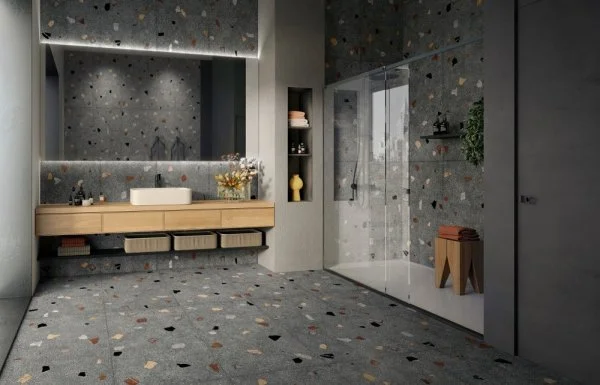 Керамогранит Coliseum Палладио Блэк 60х120 (Натуральный и Реттифицированный) в Сургуте