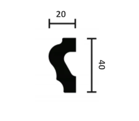 Молдинг NMC Wallstyl WL2 (40х20х2000 мм) в Сургуте