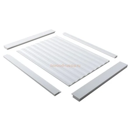 Финишный молдинг LF124B NP левый белый (31х12х2700мм) в Сургуте