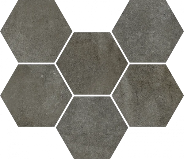 Керамогранит Coliseum Экспо Дарк Мозаика Гексагон (Натуральная, 25х29) в Сургуте