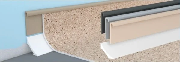 Коннелюрный плинтус Bonkeel Нижняя белая часть (22х22х2200мм) в Сургуте