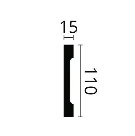 Плинтус NMC Wallstyl FD2S (110х15х2000 мм) в Сургуте