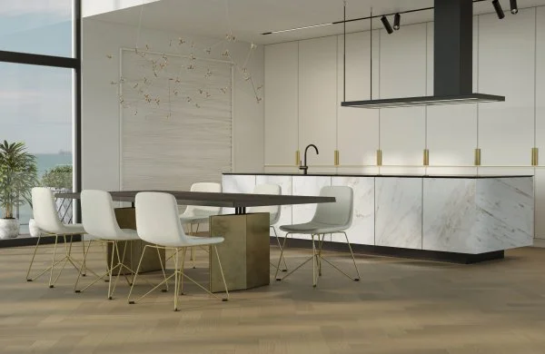 Паркетная доска Quartz Parquet Английская Ёлка Дуб Шампань 33-414 в Сургуте