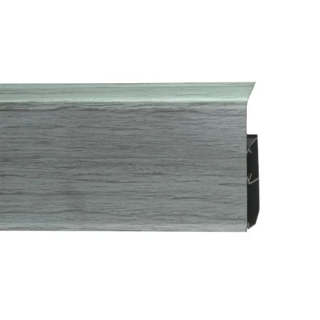 Пластиковый плинтус Royce №333 Серебристый Жемчуг (80х24х2200мм) в Сургуте