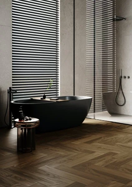 Паркетная доска Quartz Parquet Английская Ёлка Орех Американский 33-400-29 в Сургуте