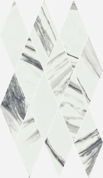 Керамогранит Italon Шарм Делюкс Статуарио Фантастико 28х48 мозаика Даймонд (Люкс) в Сургуте