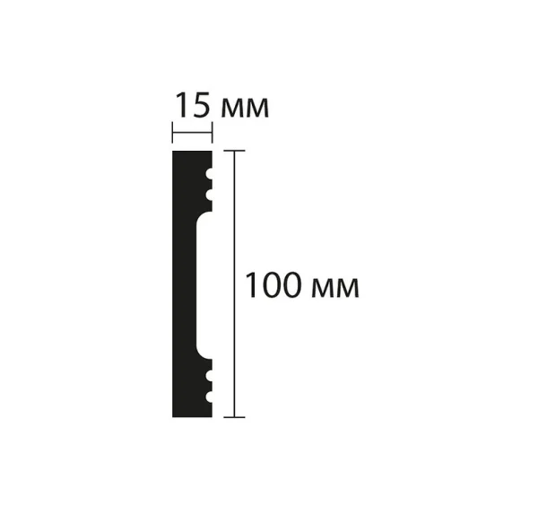 Плинтус NMC Wallstyl FD10 (100х15х2000 мм) в Сургуте