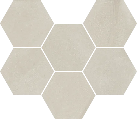 Керамогранит Italon Континуум Пьюр Мозаика Гексагон (Натуральная 25х29) в Сургуте