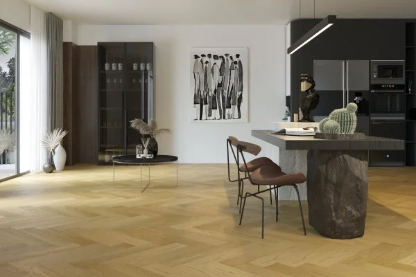 Паркетная доска Quartz Parquet Английская Ёлка Дуб Медовый Раф 33-463 в Сургуте