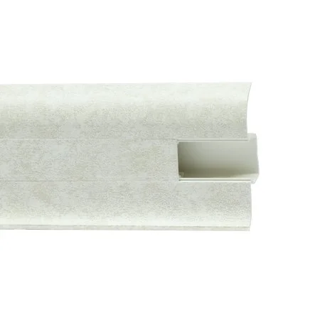 Пластиковый плинтус Royce №860 Белый Кварц (58х22х2200мм) в Сургуте
