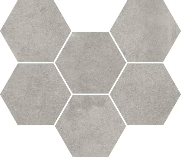 Керамогранит Coliseum Экспо Грэй Мозаика Гексагон (Натуральная, 25х29) в Сургуте