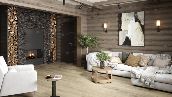 Кварц-виниловая плитка Alpine Floor Premium XL Дуб Сливочный ЕСО 7-19, 8 мм. 43 класс в #REGION_NAME_DECLINE_PP#