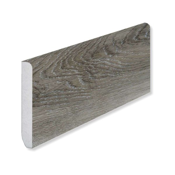 Кварцевый плинтус Fargo 366-1B Дуб Рустик Серый градиент 80х11х2200 мм в #REGION_NAME_DECLINE_PP#